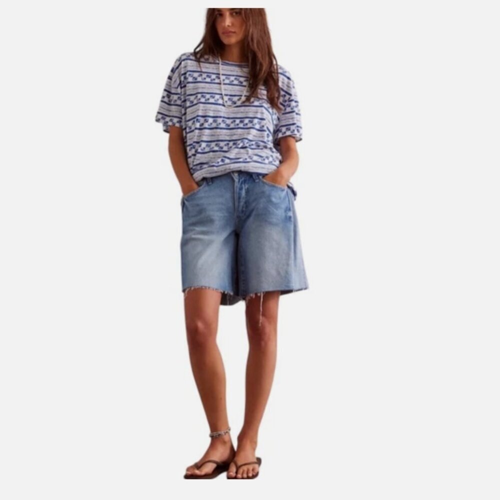 Free people/We The Free Nina Printed T-Shirt (size M) - Picture 3 of 3